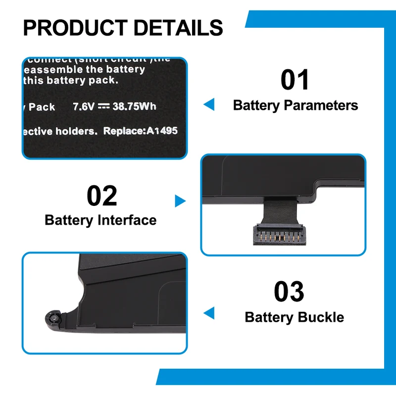 A1495 Battery for Apple MacBook Air 11.6 A1465 2013-2015