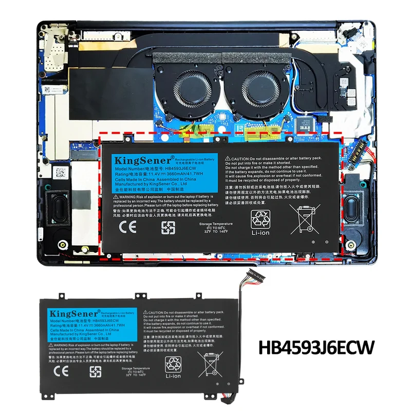 HB4593J6ECW Battery for Huawei MateBook 13 2020 Series
