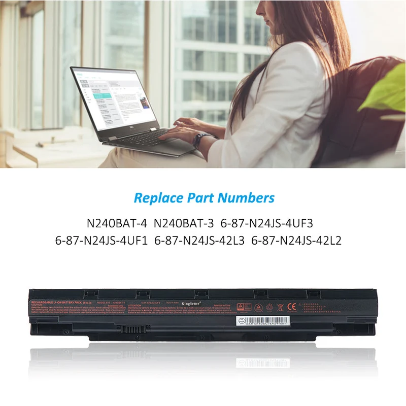 N240BAT-4 Battery for Clevo N250JU N240WU Sager NP3245