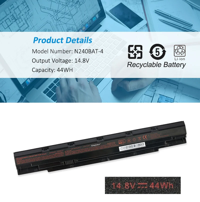 N240BAT-4 Battery for Clevo N250JU N240WU Sager NP3245