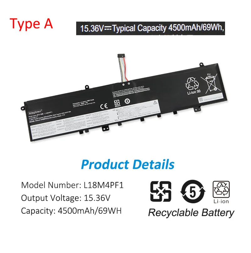 L18M4PF1 Battery for Lenovo Yoga 9-15IMH5 C940-15IRH