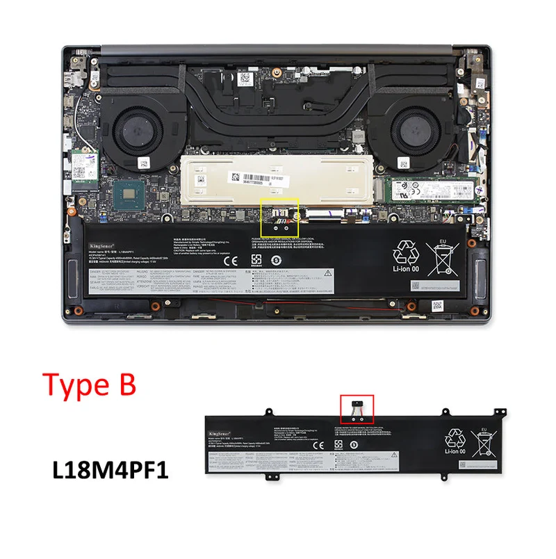 L18M4PF1 Battery for Lenovo Yoga 9-15IMH5 C940-15IRH