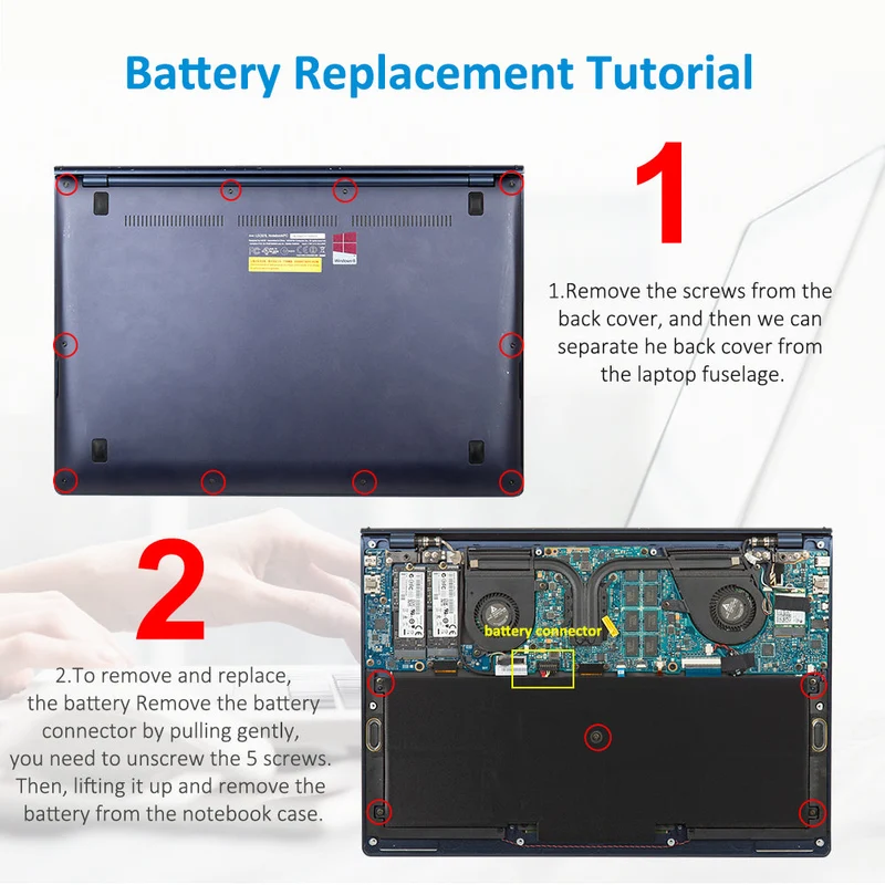 C32N1305 Laptop Battery for ASUS ZenBook UX301 / UX301L / UX301LA — 11.1V 50Wh