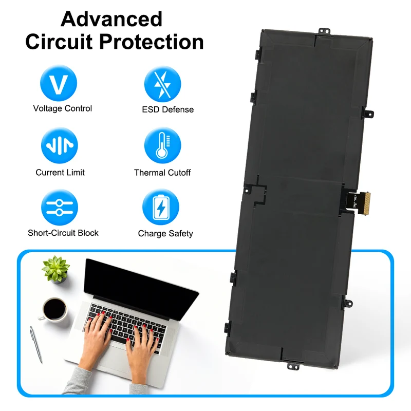 916TA135H DYNZ02 Laptop Battery For Microsoft Surface Laptop Go Model 1943 12.4-Inch 39.7Wh/5235mAh 7.58V | KingSener