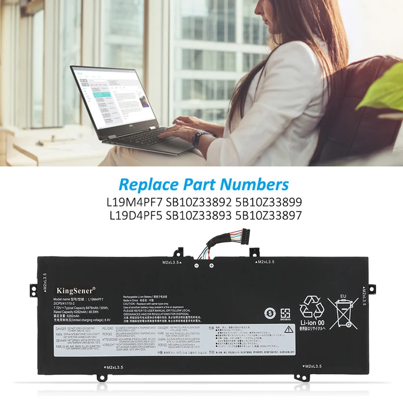 Laptop Battery For Lenovo Yoga Slim 7-13ACN05 Series