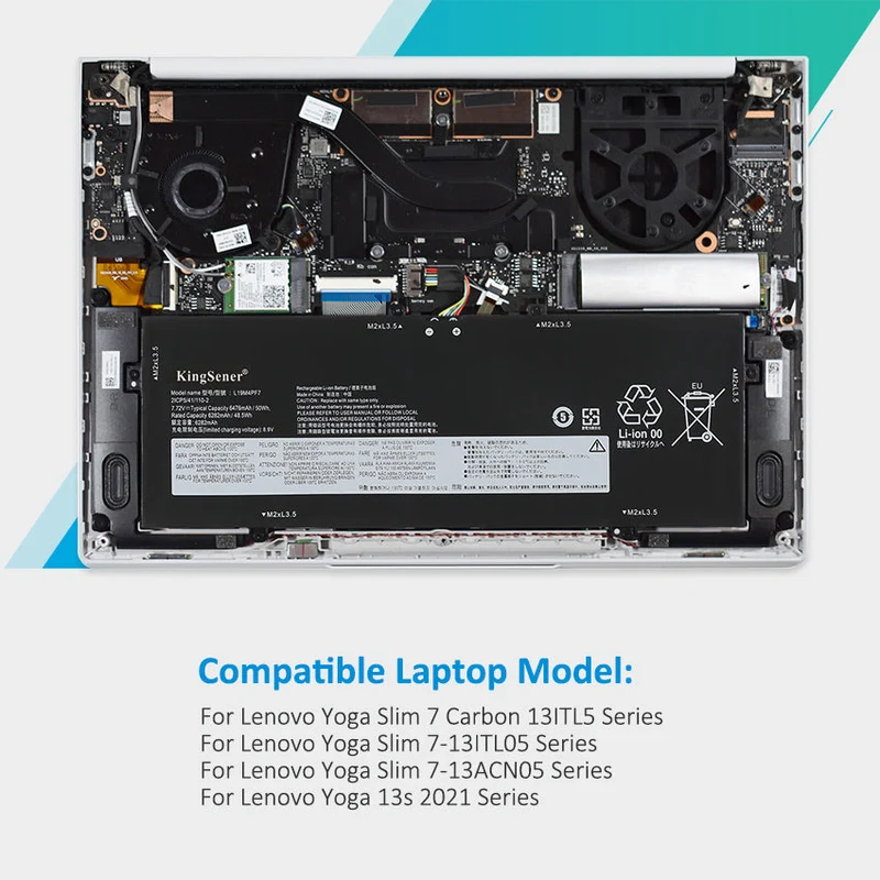 Laptop Battery For Lenovo Yoga Slim 7 Carbon 13ITL5 Series