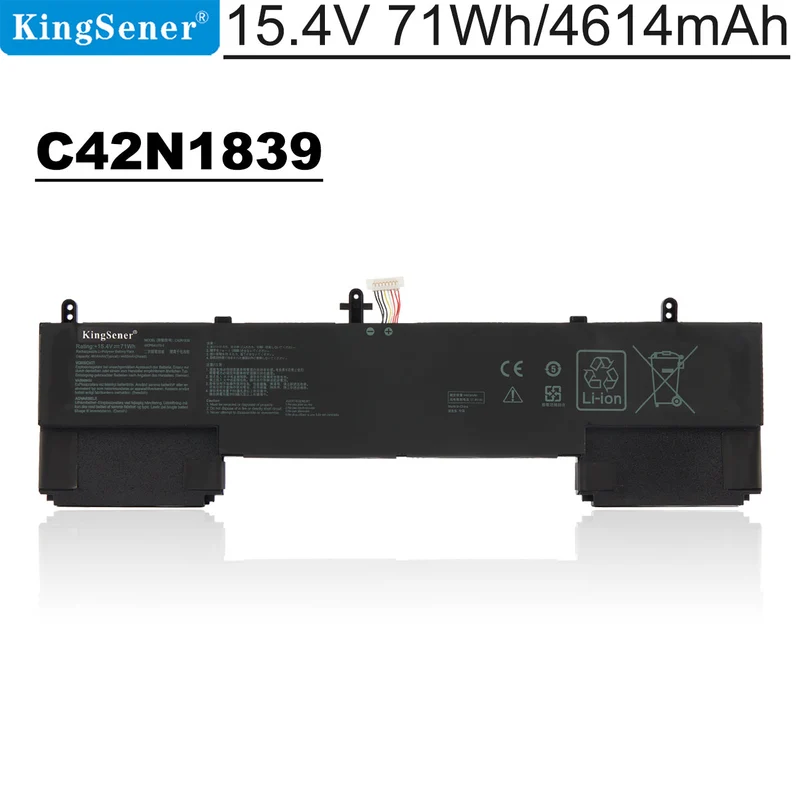 Asus ZenBook 15 UX534 UX563 Q537FD Battery C42N1839 15.4V 71Wh