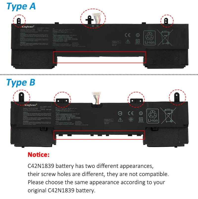 C42N1839 Battery For ASUS ZenBook 15 UX534 UX534F UX534FT UX534FTC