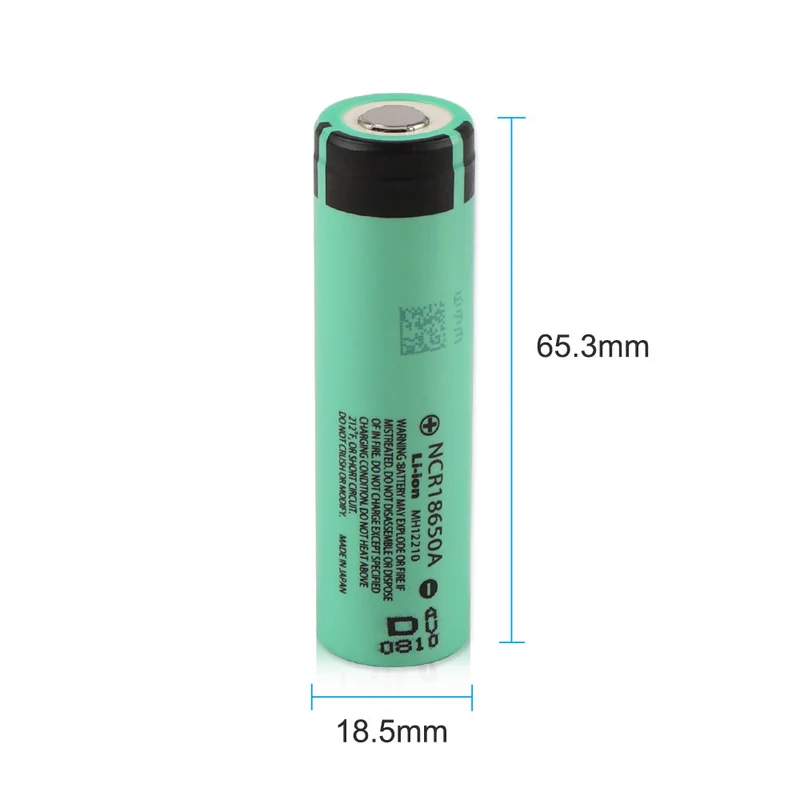 6PCS Rechargeable Li-ion Battery For Panasonic NCR18650A 18650 3.6V 3100mAh