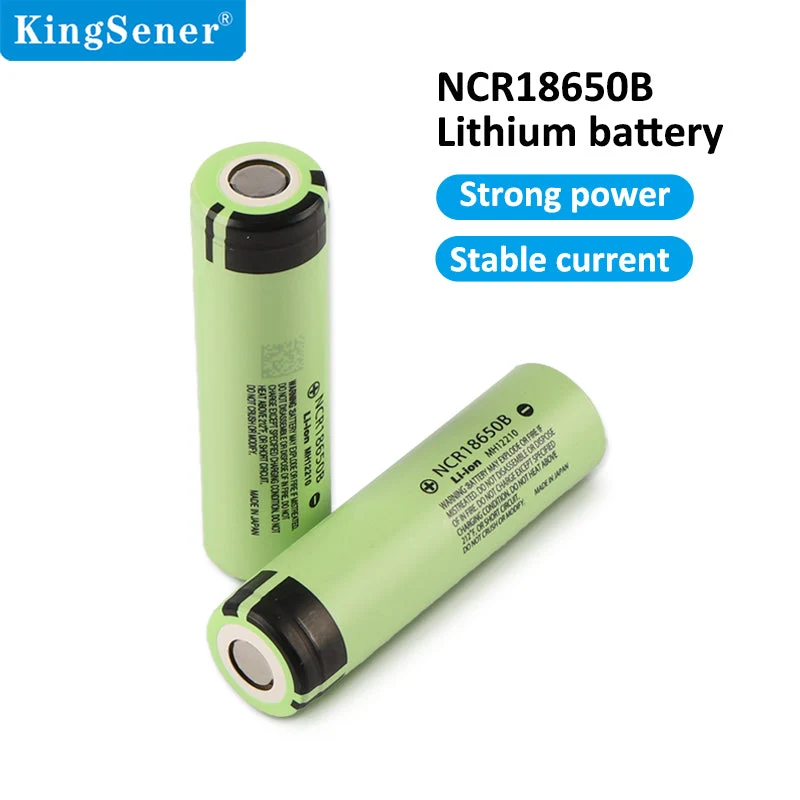 6PCS NCR18650B 18650 Li-ion Battery – 3.7V 3400mAh Rechargeable Cell