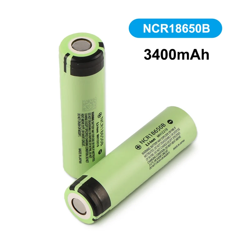 6PCS NCR18650B 18650 Li-ion Battery – 3.7V 3400mAh Rechargeable Cell