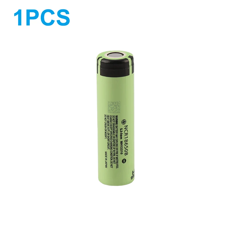 6PCS NCR18650B 18650 Li-ion Battery – 3.7V 3400mAh Rechargeable Cell