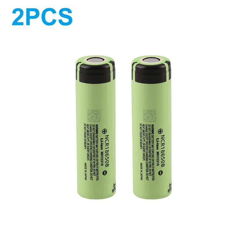 6PCS NCR18650B 18650 Li-ion Battery – 3.7V 3400mAh Rechargeable Cell
