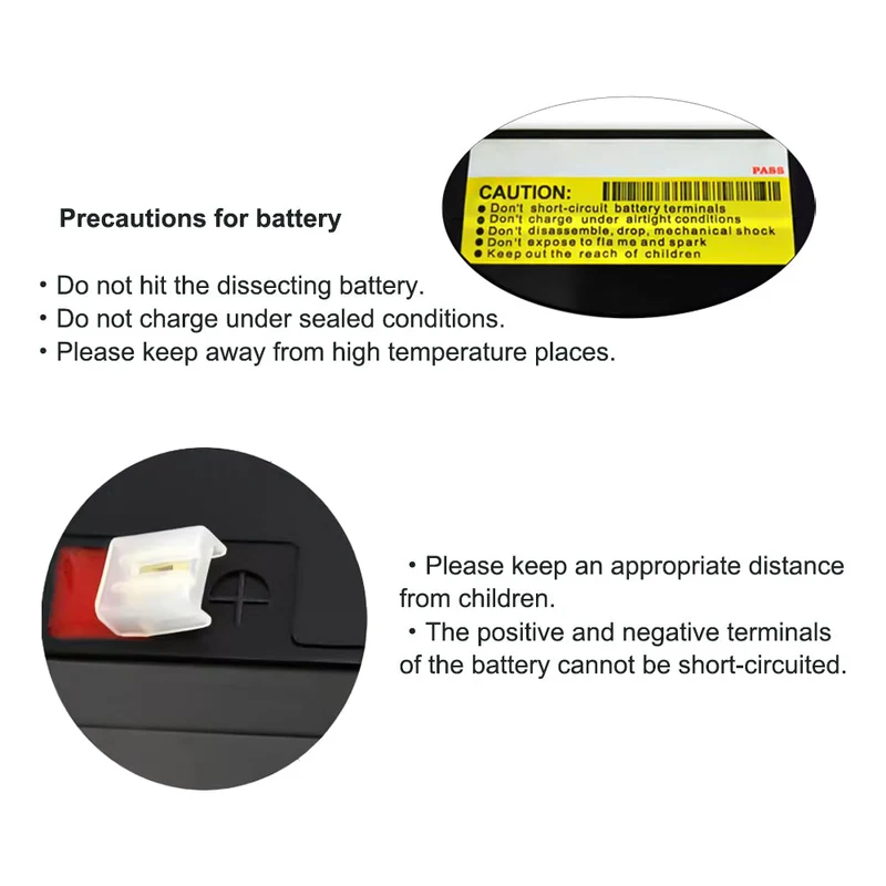 HB-120203 Lead-Acid Storage Battery 12V 2.3Ah for Audio Security UPS