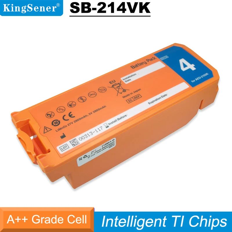 Nihon Kohden Cardiolife 2100 AED Battery SB-214VK 12V 3.6Ah
