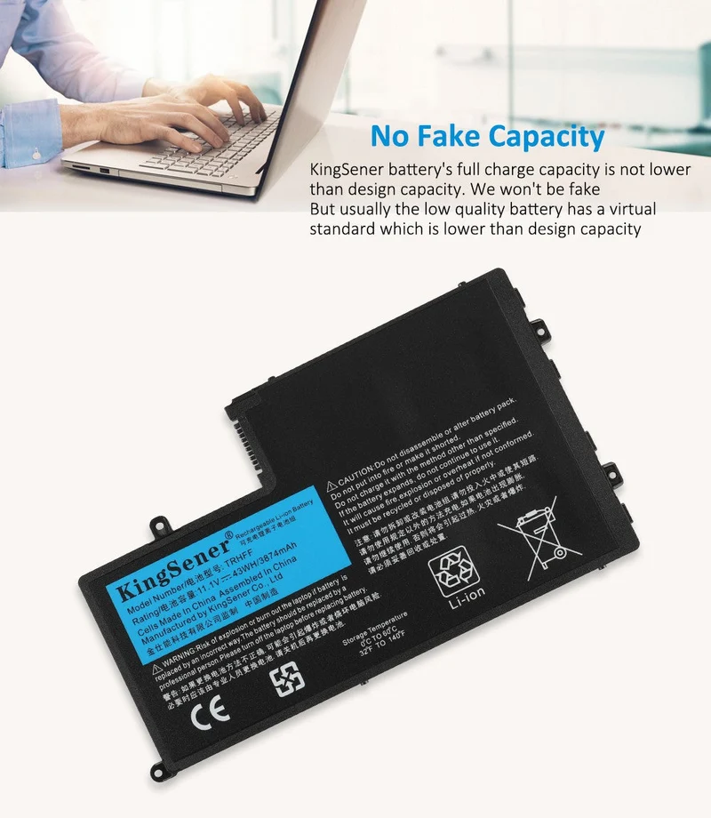 TRHFF Battery for Dell Inspiron 15-5545 5547 5548 43Wh