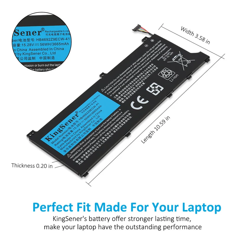 HB4692Z9ECW-41 Battery for Huawei MateBook D 14 56Wh