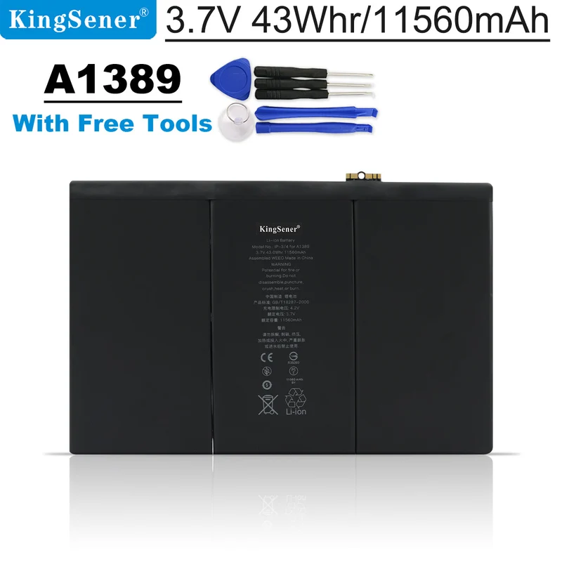 A1389 Battery for iPad 3 iPad 4 A1416 A1403 A1458 11560mAh