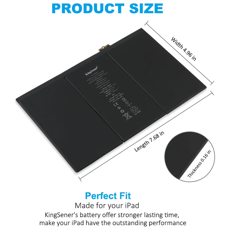 A1389 Battery for iPad 3 iPad 4 A1416 A1403 A1458 11560mAh