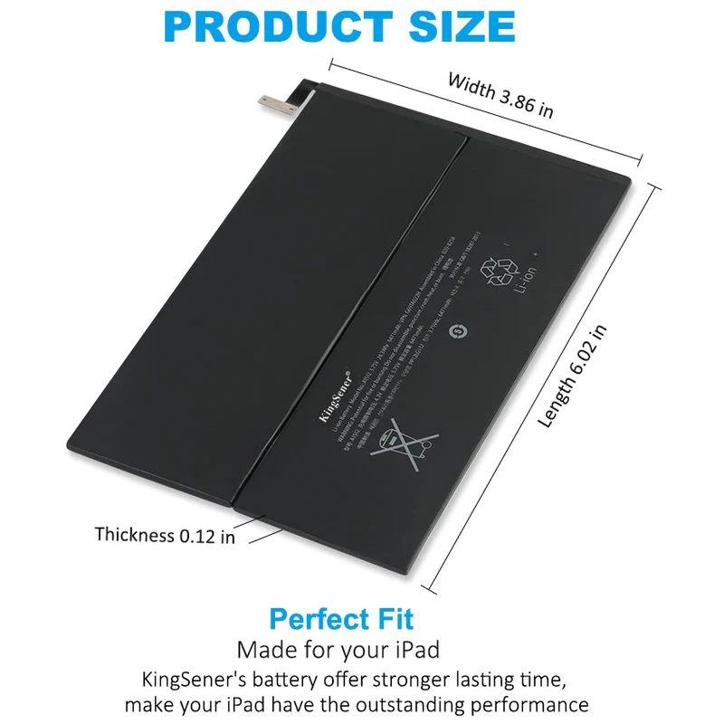 A1512 A1491 Battery for iPad Mini 2 3 A1489 A1490 6471mAh