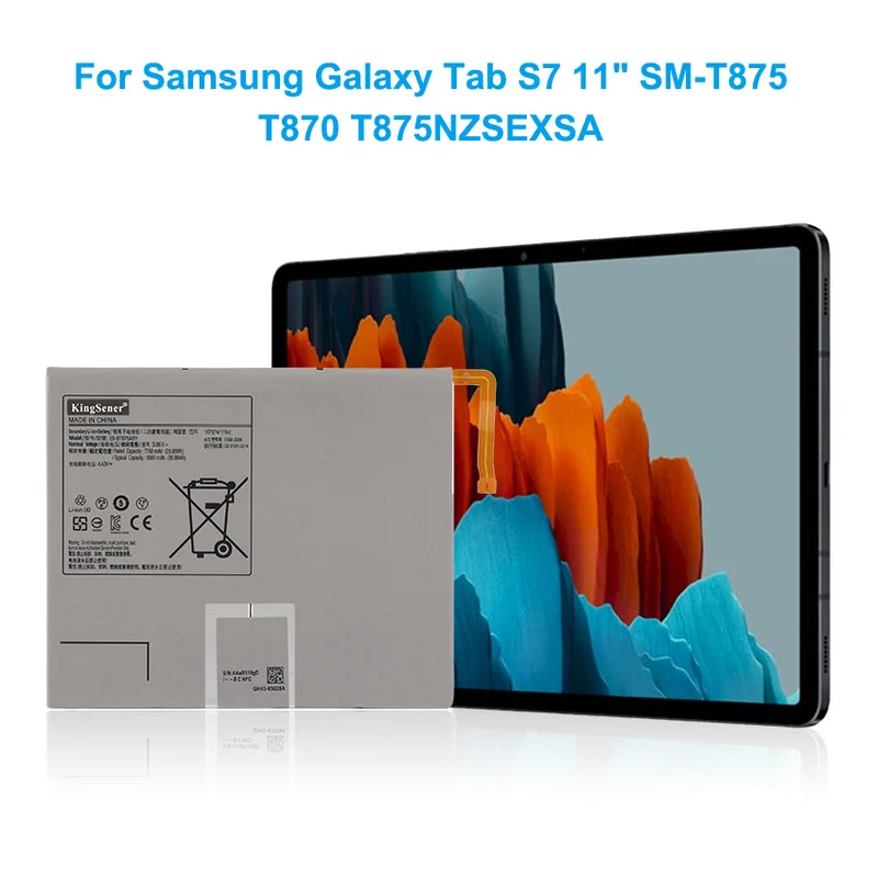 EB-BT875ABY Battery for Samsung Galaxy Tab S7 SM-T875 S7+
