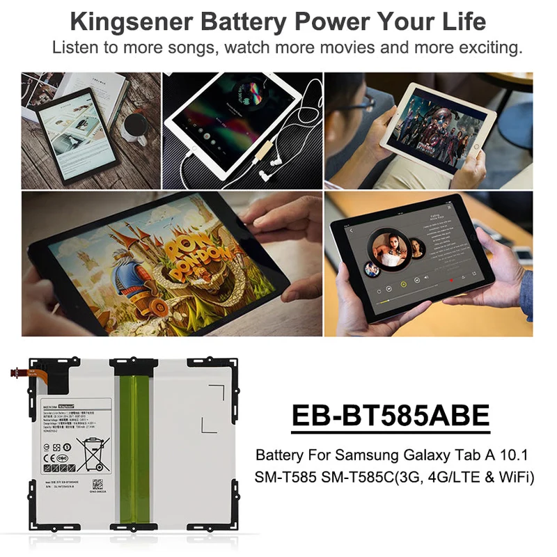 EB-BT585ABE Battery for Samsung Galaxy Tab A 10.1 T585C