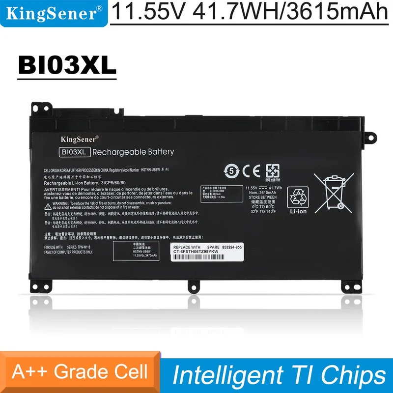 BI03XL Battery for HP Pavilion X360 13-U M3-U Stream 14-AX