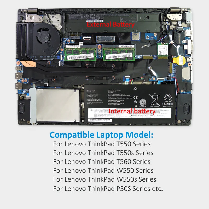 45N1742 Battery for Lenovo ThinkPad T550 T560 W550 P50S
