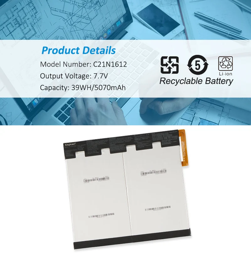 C21N1612 Battery for ASUS Transformer 3 T305CA 39Wh 7.7V