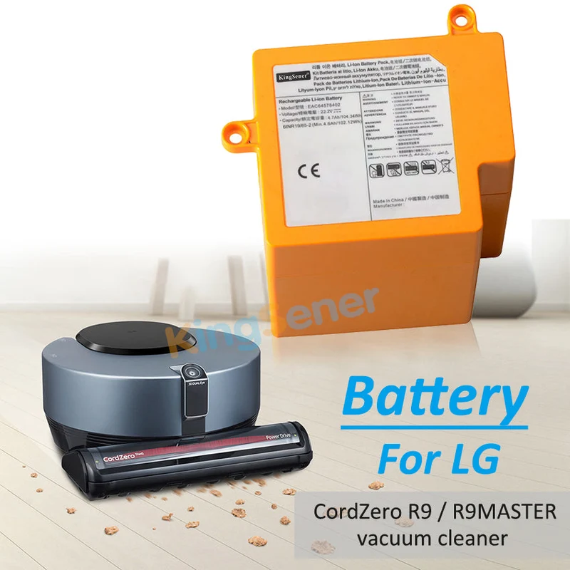 LG CordZero R9 R9MASTER Robot Vacuum Battery EAC63419403 22.2V 104Wh
