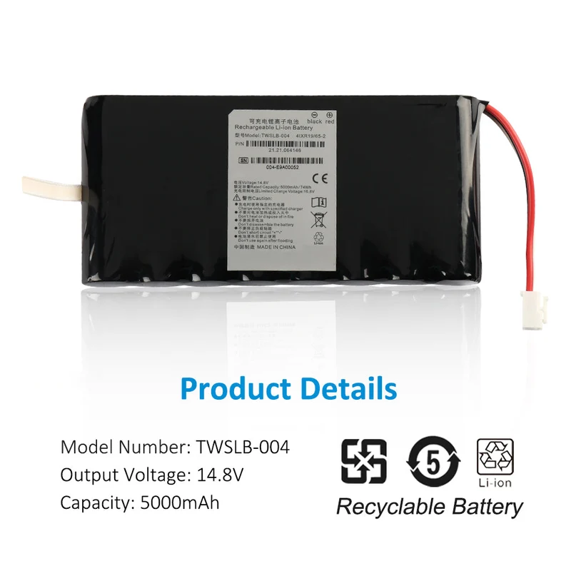 TWSLB-004 Battery for Edan SE-12 SE-601 SE-1200 5000mAh