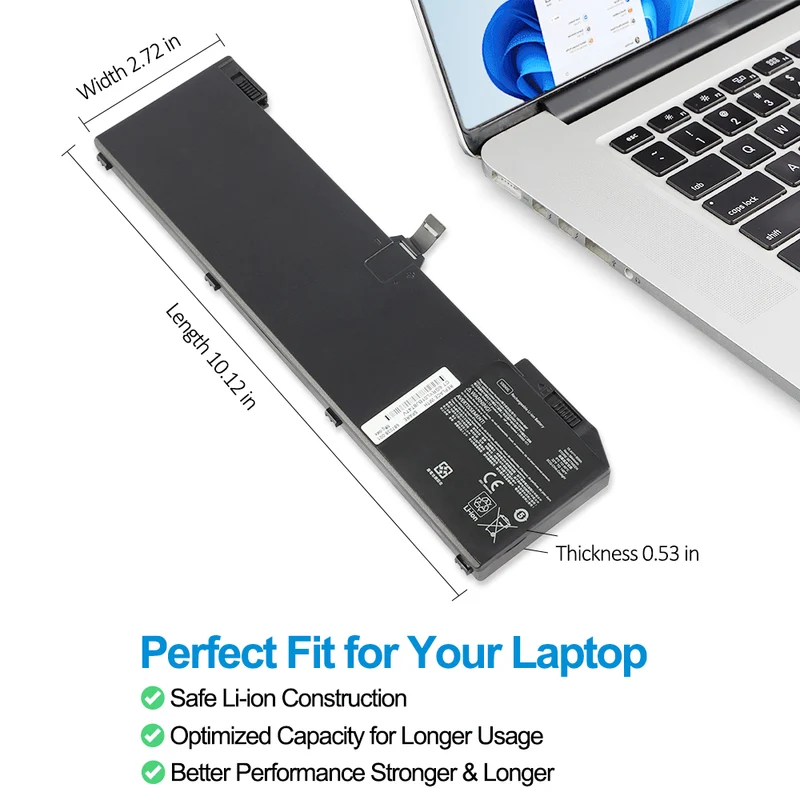 VX04XL Battery for HP ZBook 15 G5 G6 Workstation 90Wh
