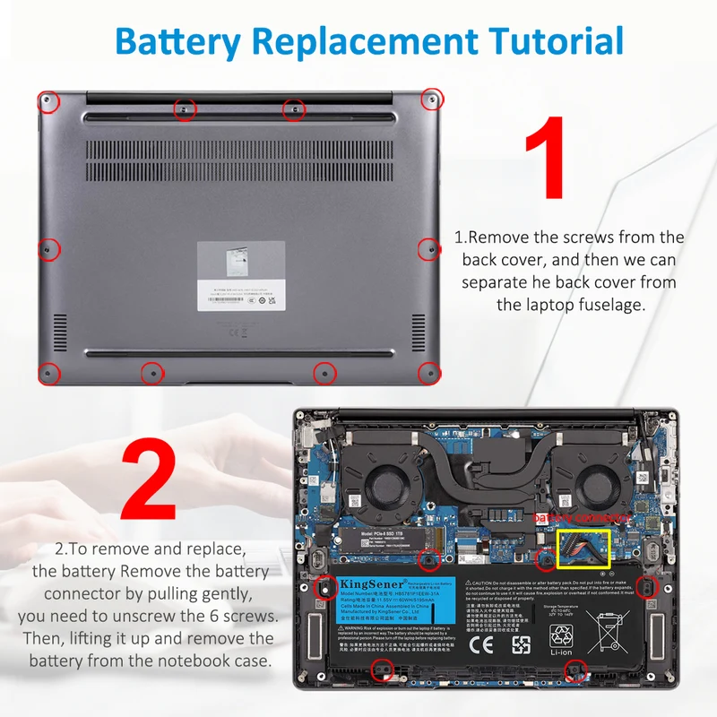 HB5781P1EEW-31A Battery for HUAWEI MateBook 14s HKD-W76