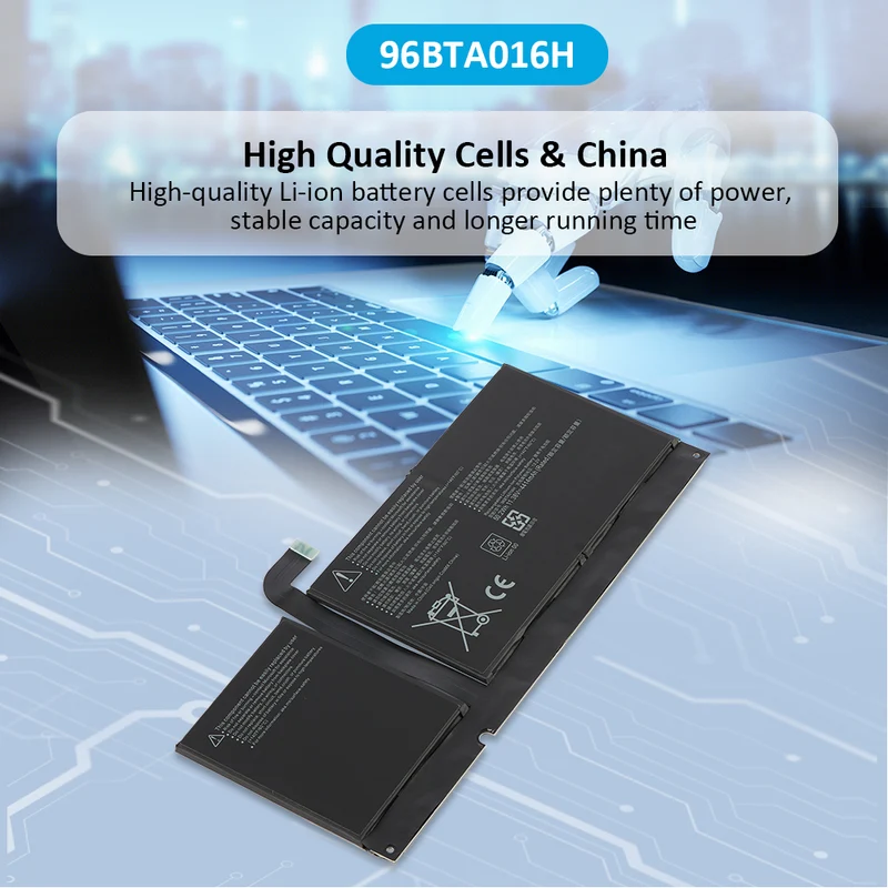96BTA016H Battery for Microsoft Surface Pro 8 1982 1983 50.2Wh