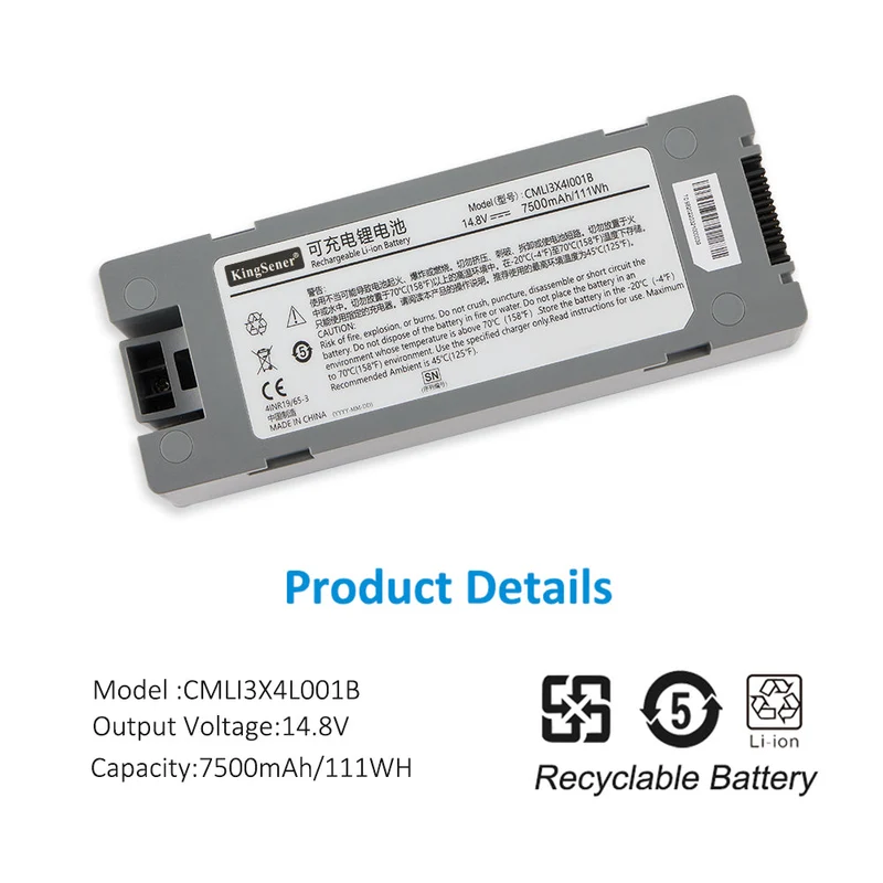 CMLI3X4I001B Battery for Comen S6 S8 Defibrillator 111Wh