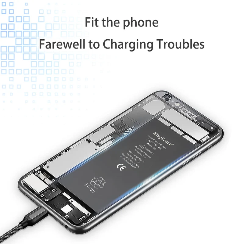 iPhone Battery For iPhone 13 Pro MAX 11 12 Mini 8 Plus 7 6S 6 Lithium Polymer Replacement Bateria 13ProMAX 8Plus 7Plus | KingSener