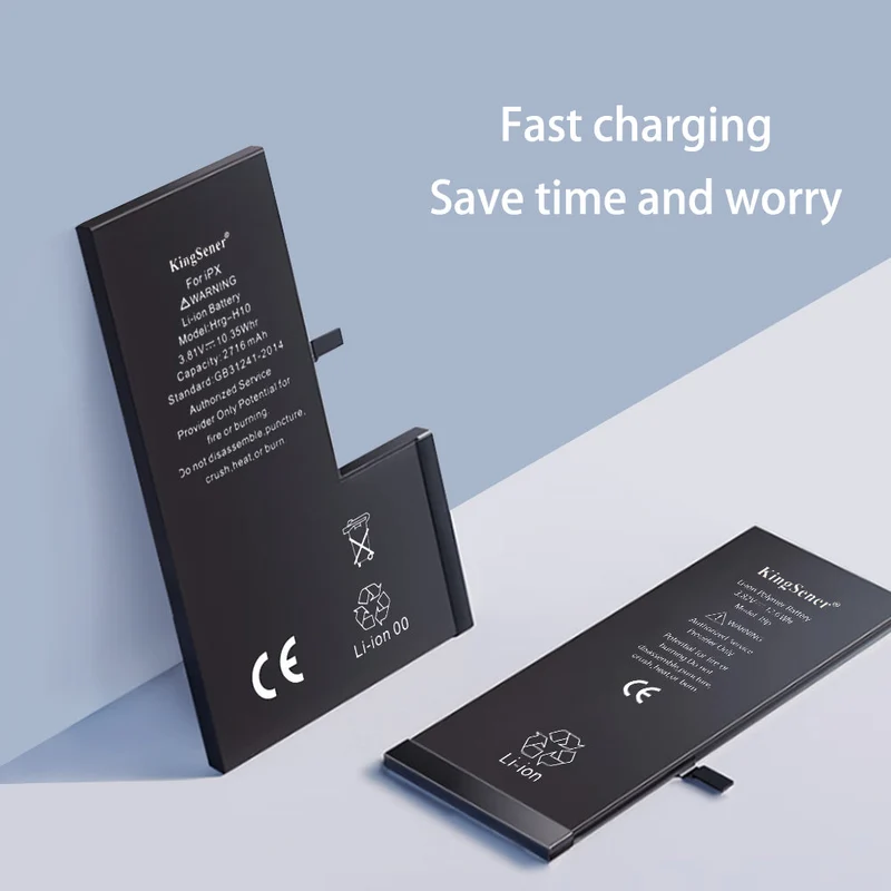 iPhone Battery For iPhone 13 Pro MAX 11 12 Mini 8 Plus 7 6S 6 Lithium Polymer Replacement Bateria 13ProMAX 8Plus 7Plus | KingSener