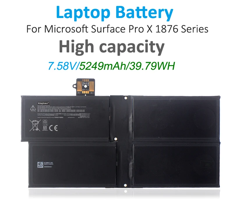 G3HTA056H MQ03 Battery for Microsoft Surface Pro X 13-inch 1876 39.79Wh