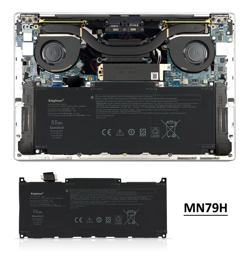 MN79H Battery for Dell XPS 13 Plus 9320 - 55Wh 11.55V