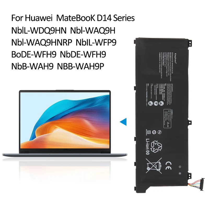 HB4692Z9ECW-22A Battery for Huawei MateBook D14 - 56Wh