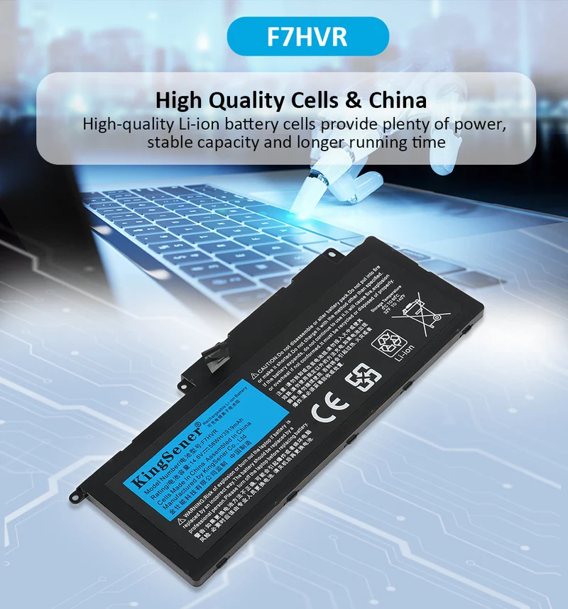 F7HVR Battery for Dell Inspiron 15 7537 17 7737 - 58Wh