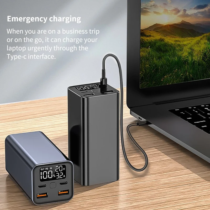 SXY-M2 20000mAh Laptop Power Bank PD65W Type-C Fast Charging