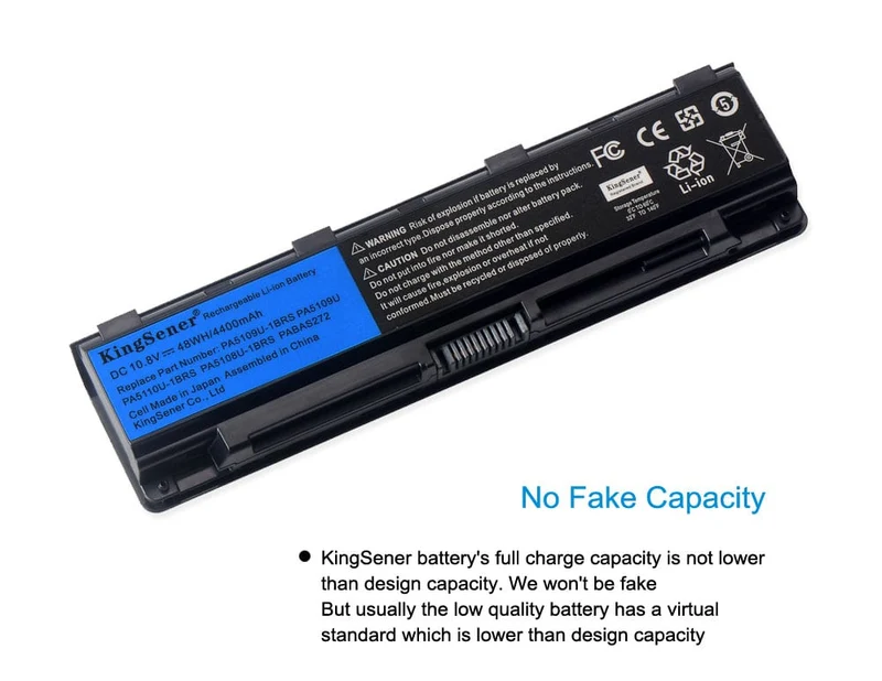 PA5109U PA5109U-1BRS PA5110U Battery for Toshiba C40 C45 C50 C50D C55 C55D C55DT C55T C70 C75DT Series PABAS272 48WH | JP Stock