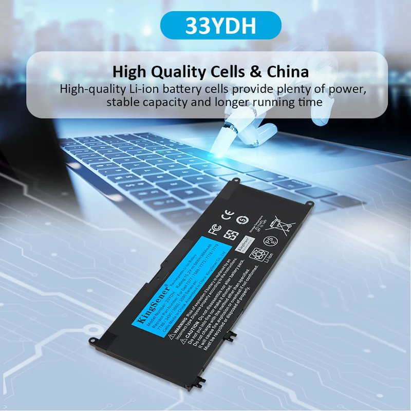 33YDH Battery for Dell Inspiron G3 G5 G7 Latitude Vostro — 15.2V 56Wh