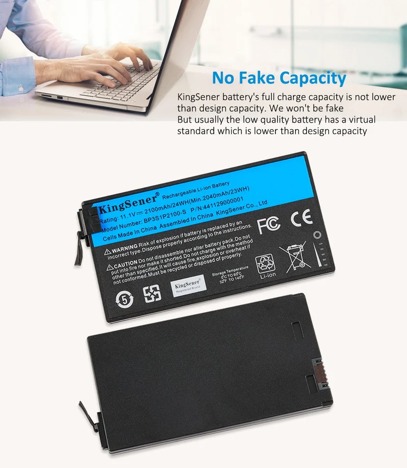 BP3S1P2100-S Battery for Getac V110 Rugged Notebook BP3S1P2100 441129000001 11.1V 2100mAh/24WH | US Stock
