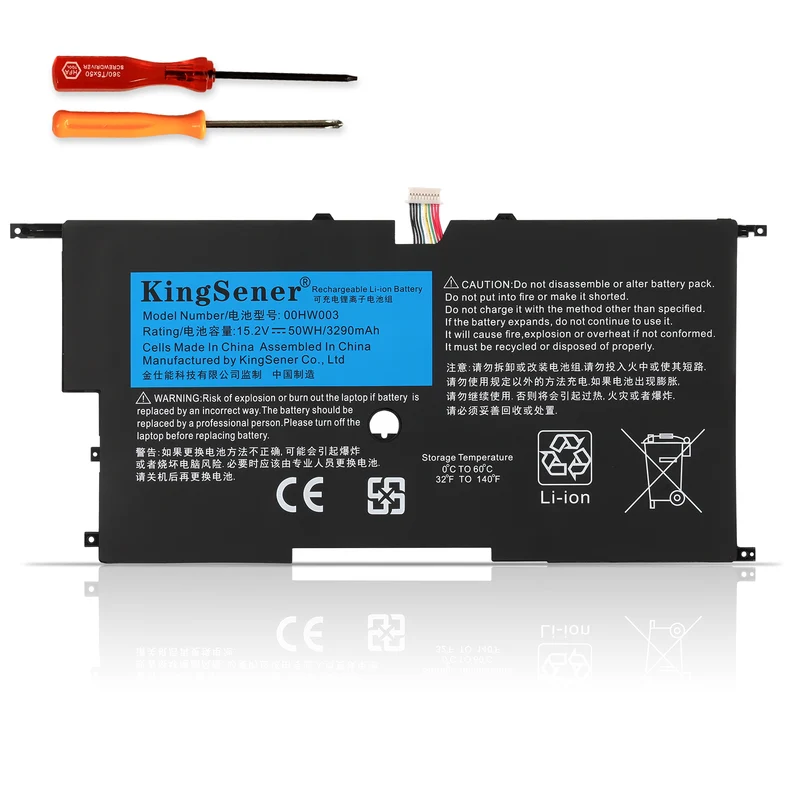 00HW003 45N1701 Battery for Lenovo ThinkPad X1 Carbon Gen 3 2015 50Wh