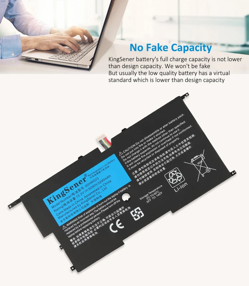 00HW003 45N1701 Battery for Lenovo ThinkPad X1 Carbon Gen 3 2015 50Wh