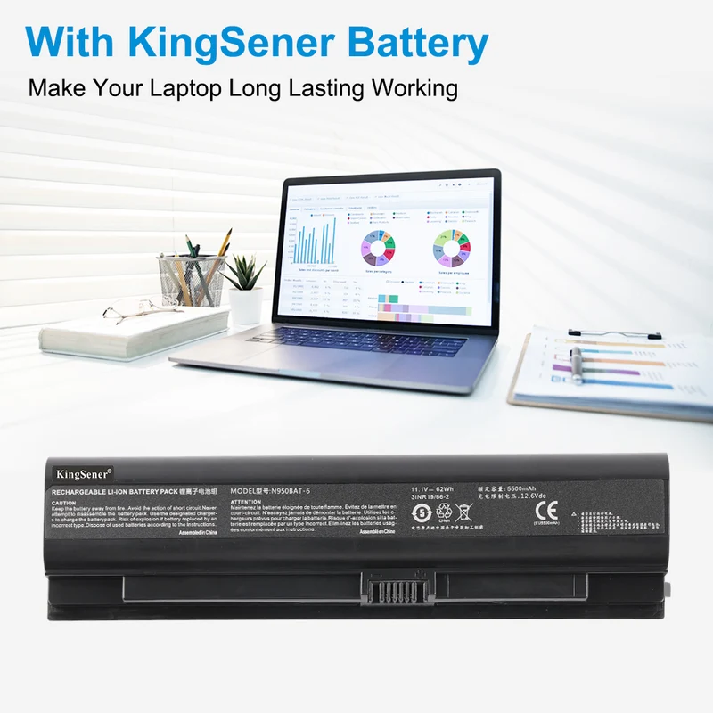 N950BAT-6 Laptop battery For Hasee ZX7-CP5G ZX7-CT5DA ZX8-CT5DA ZX8-CR5S1 TX7-CT5A1 TX8-CT5DH TX8-CT7DK GX9-CT5DK GX9-CT7DK DTX9-CU5DA TX9-CU5DK | KingSener