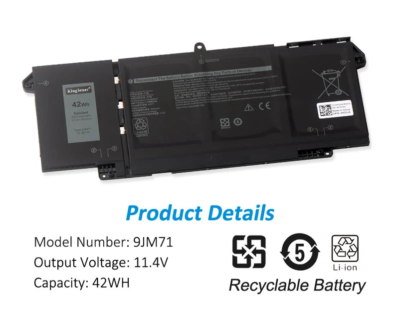 9JM71 11.4V 42WH Laptop battery Replacement For Dell Latitude 5320 7320 7420 7520 HDGJ8 MHR4G 7FMXV TN2GY 4M1JN 1PP63 | KingSener