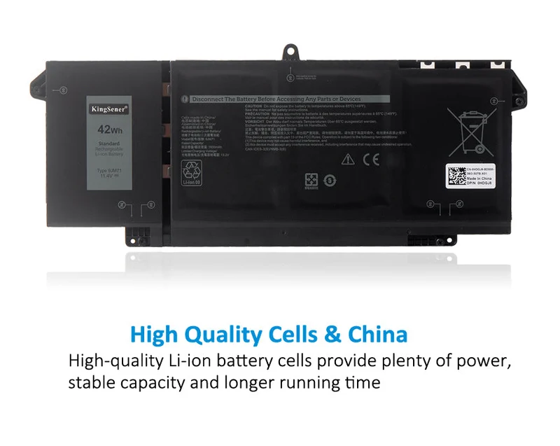9JM71 11.4V 42WH Laptop battery Replacement For Dell Latitude 5320 7320 7420 7520 HDGJ8 MHR4G 7FMXV TN2GY 4M1JN 1PP63 | KingSener